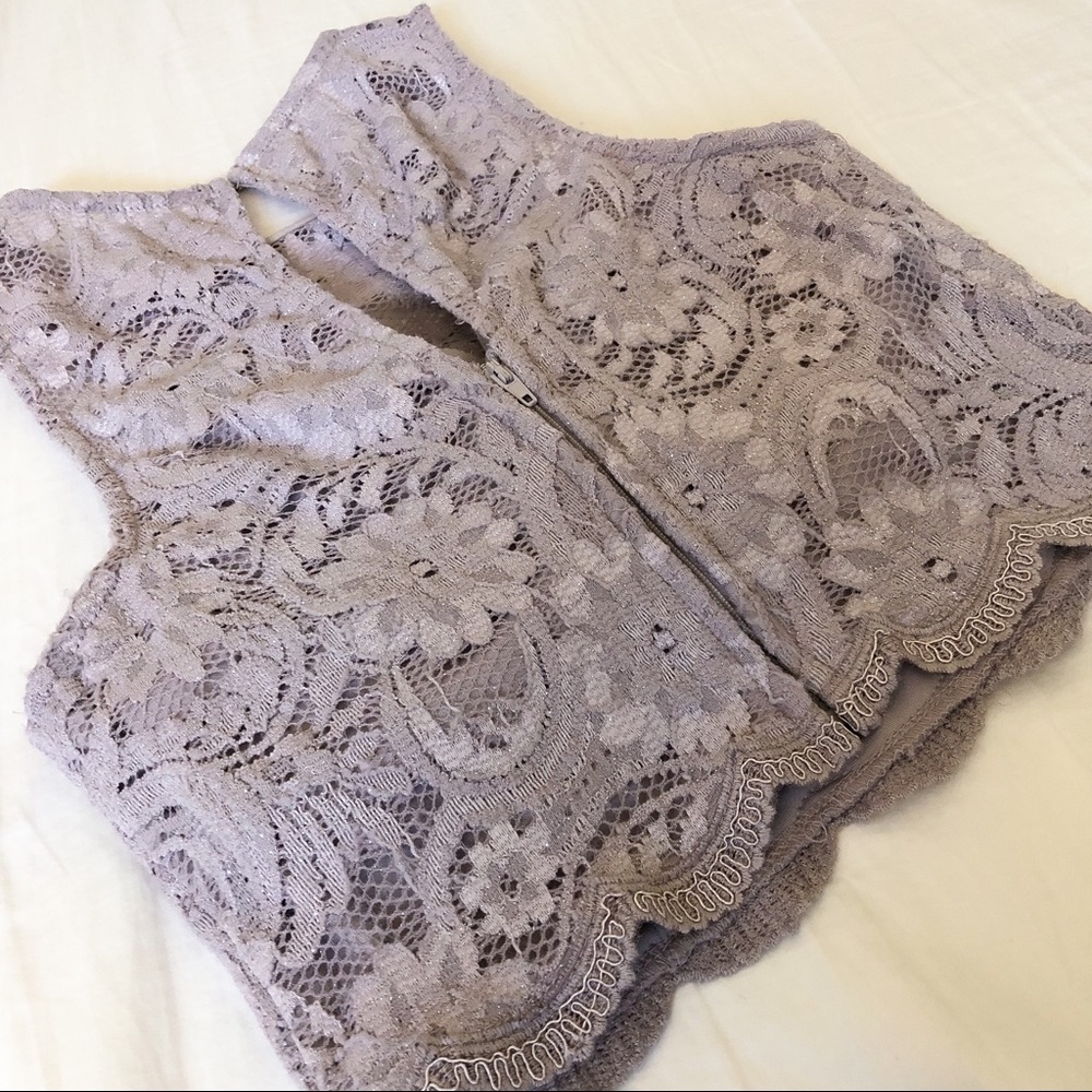 [SOLD] Two Piece Halter Prom Dress - Picture 5 of 5